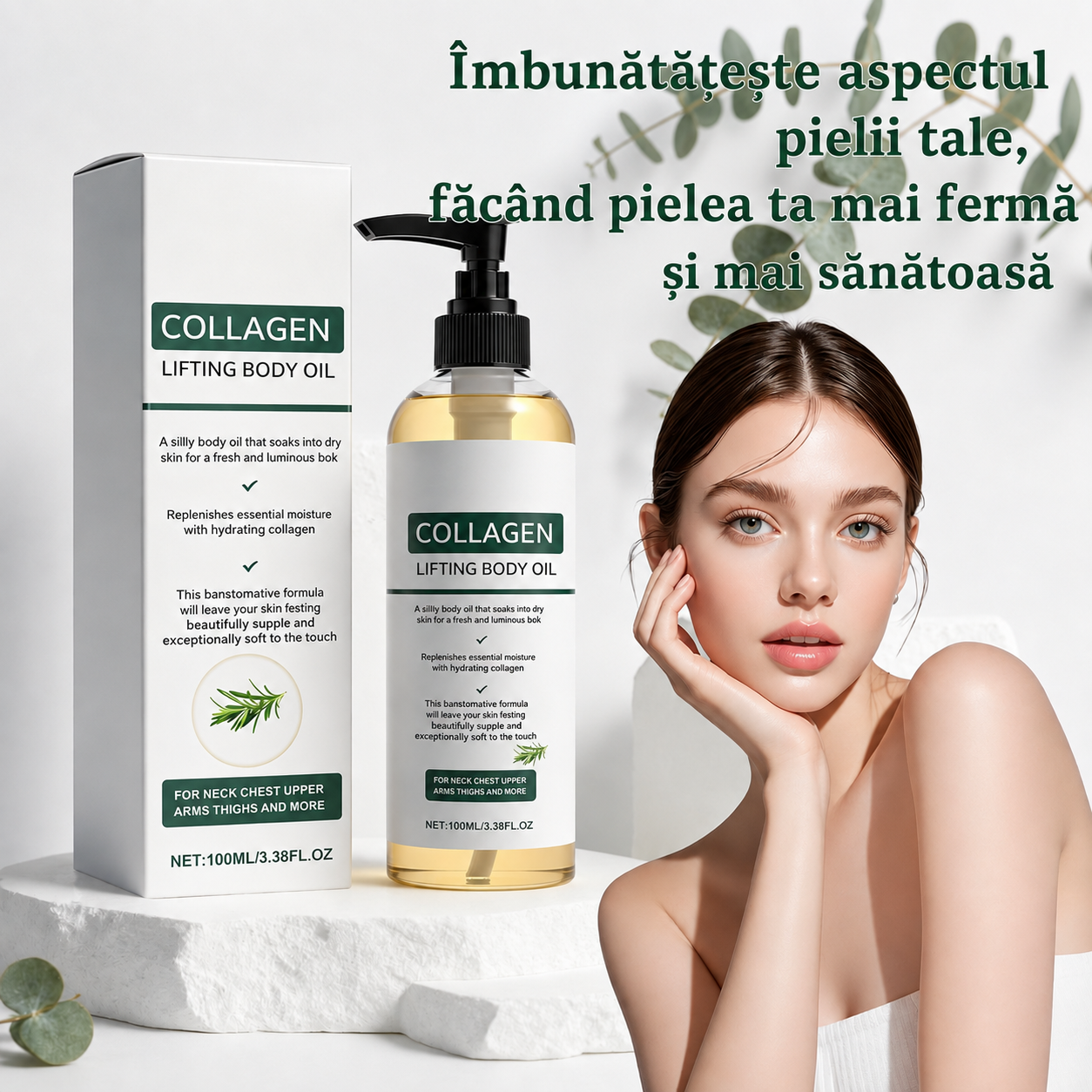 Ulei Corporal Lifting cu Colagen Pur si Extract de Uleiuri Esentiale