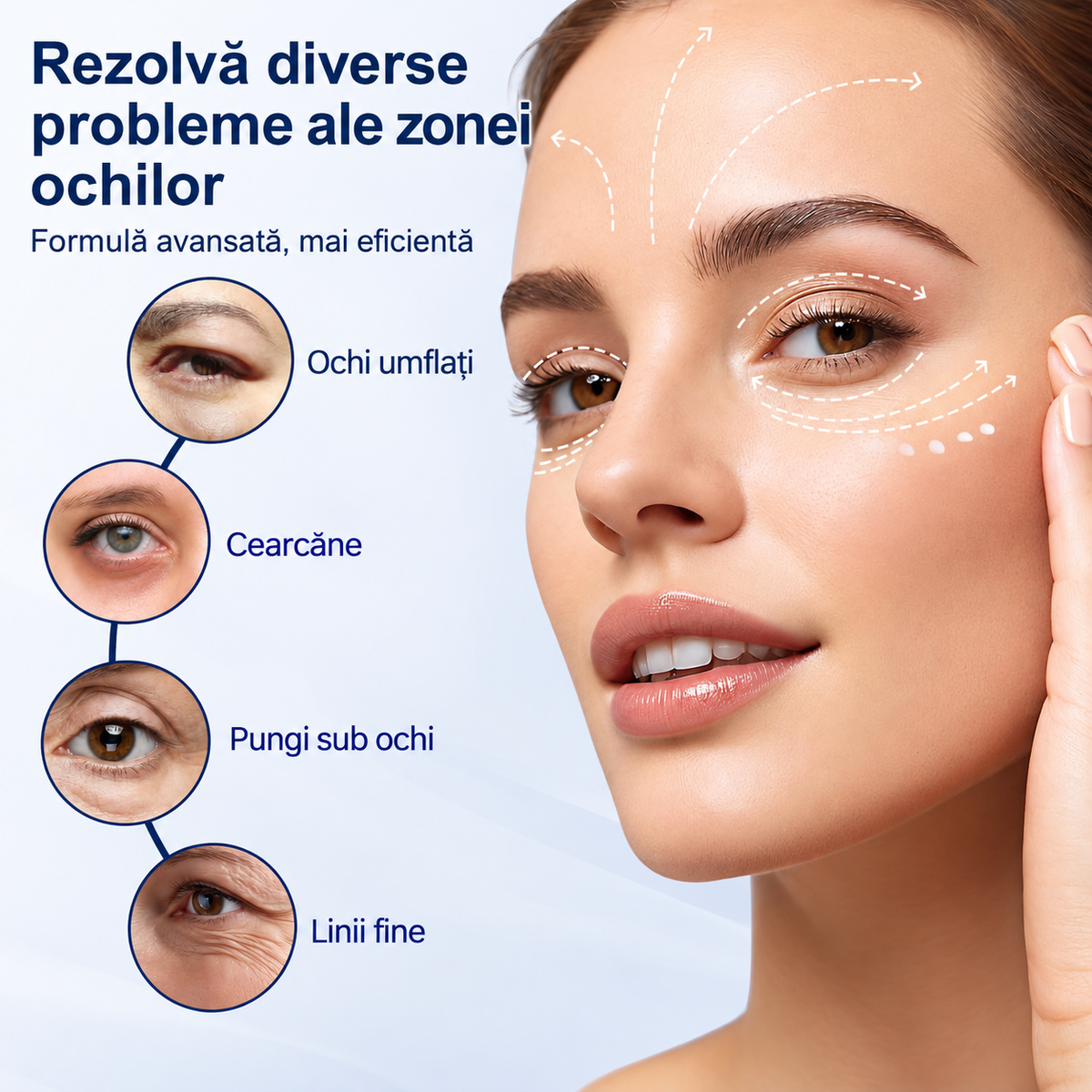 Cremă Revitalizantă pentru Ochi cu Aplicator Electric