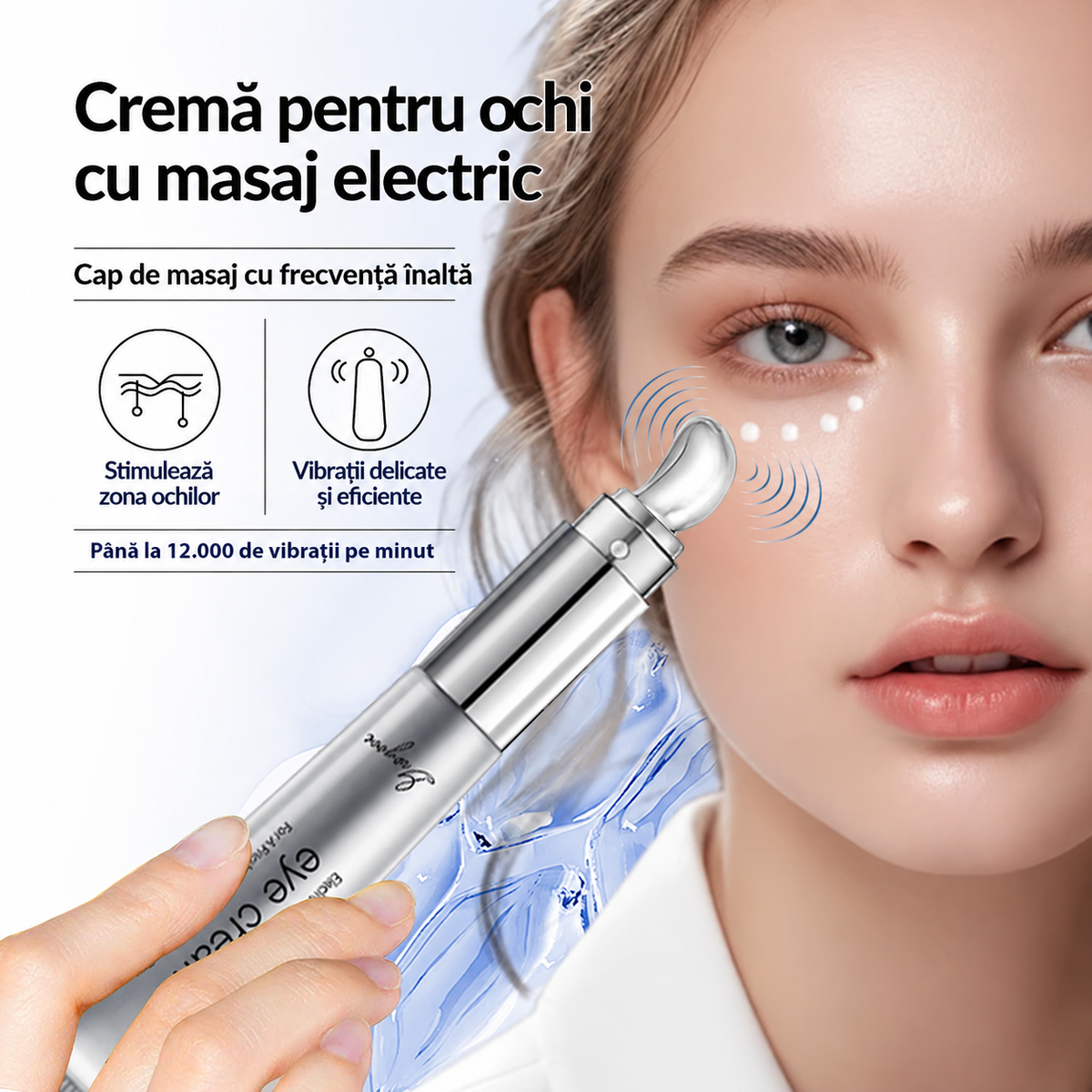 Cremă Revitalizantă pentru Ochi cu Aplicator Electric
